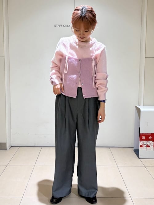 Firsthand/ファーストハンド アルパカ混 バイカラー ニットプルオーバー