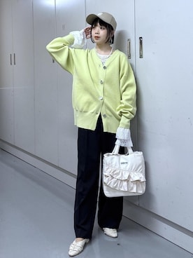 「VIS（ビス）のアイテム」を使った、ayameさん（レディース・155cm）の冬コーディネート