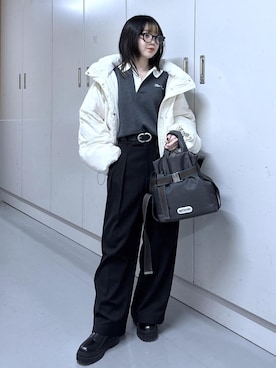 「Juze（ジュゼ）のアイテム」を使った、ayameさん（レディース・155cm）の冬コーディネート