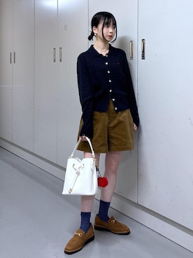 「アイテム（財布/小物）」を使った、ayameさん（レディース・155cm）の秋コーディネート