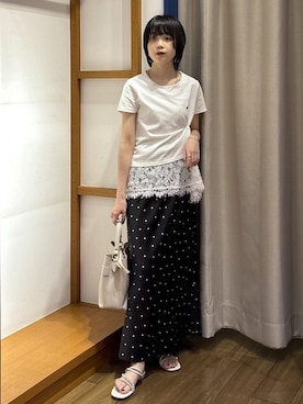 「POLO BCS（ポロ ビーシーエス）のアイテム」を使った、ayameさん（レディース・155cm）の夏コーディネート