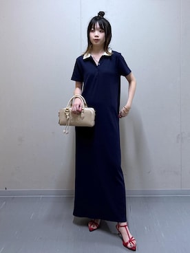 「アイテム（バングル/リストバンド）」を使った、ayameさん（レディース・155cm）の夏コーディネート