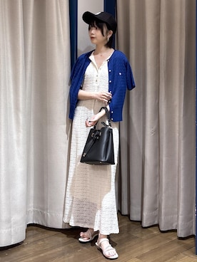 「POLO BCS（ポロ ビーシーエス）のアイテム」を使った、ayameさん（レディース・155cm）の夏コーディネート