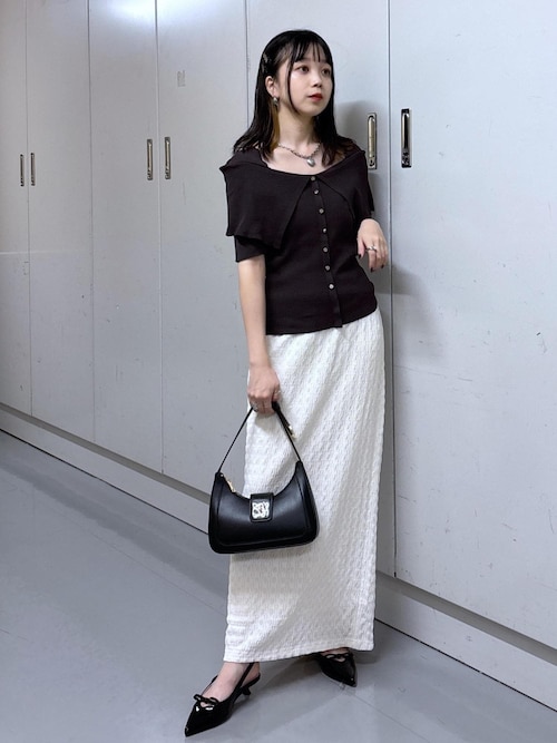 セール】【新色追加】【接触冷感】膨れジャガードナロースカート