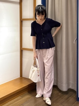 「VIS（ビス）のアイテム（アクセサリー）」を使った、ayameさん（レディース・155cm）の夏コーディネート