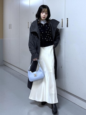 「アイテム（その他アウター）」を使った、ayameさん（レディース・155cm）の冬コーディネート