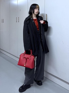 「アイテム（チェスターコート）」を使った、ayameさん（レディース・155cm・20代）の秋コーディネート