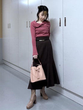 「アイテム（シュシュ）」を使った、ayameさん（レディース・155cm・20代）の秋コーディネート