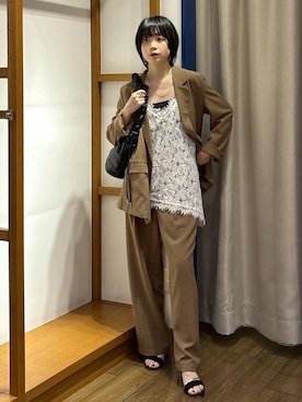 「Juze（ジュゼ）のアイテム」を使った、ayameさん（レディース・155cm）の夏コーディネート