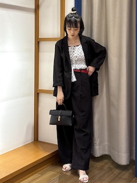 「VIS（ビス）のアイテム（アクセサリー）」を使った、ayameさん（レディース・155cm）の春コーディネート
