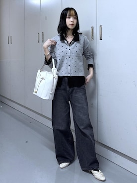 「VIS（ビス）のアイテム（デニムパンツ）」を使った、ayameさん（レディース・155cm）の秋コーディネート