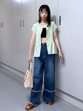 「VIS（ビス）のアイテム」を使った、ayameさん（レディース・155cm）の夏コーディネート