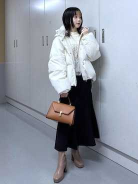 「VIS（ビス）のアイテム」を使った、ayameさん（レディース・155cm）の冬コーディネート