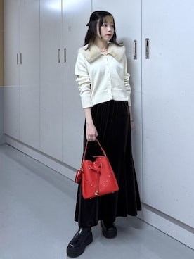 「アイテム（キーホルダー）」を使った、ayameさん（レディース・155cm・20代）の冬コーディネート