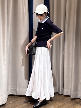 「VIS（ビス）のアイテム（バッグ）」を使った、ayameさん（レディース・155cm）の夏コーディネート
