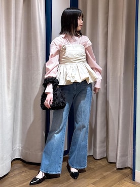「アイテム（パンプス）」を使った、ayameさん（レディース・155cm・20代）の春コーディネート