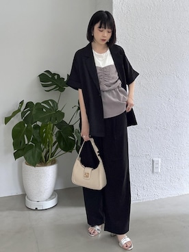 「VIS（ビス）のアイテム（トップス）」を使った、ayameさん（レディース・155cm）の春コーディネート