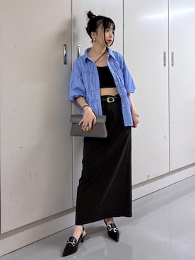 「アイテム（シューズ）」を使った、ayameさん（レディース・155cm・20代）の夏コーディネート
