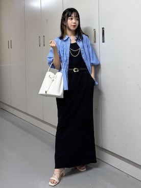 「Juze（ジュゼ）のアイテム（サンダル）」を使った、ayameさん（レディース・155cm）の夏コーディネート