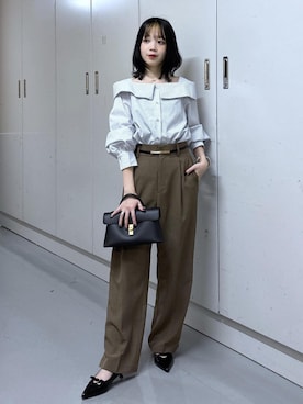 「アイテム（アクセサリー）」を使った、ayameさん（レディース・155cm・20代）の秋コーディネート