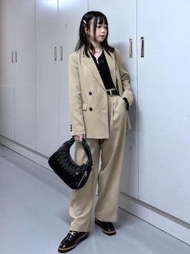 「お仕事コーデ」｜ayameさん（レディース・155cm）の秋コーディネート