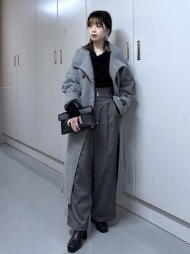 「Juze（ジュゼ）のアイテム」を使った、ayameさん（レディース・155cm）の冬コーディネート