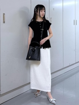 「アイテム（ハンドバッグ）」を使った、ayameさん（レディース・155cm・20代）の夏コーディネート