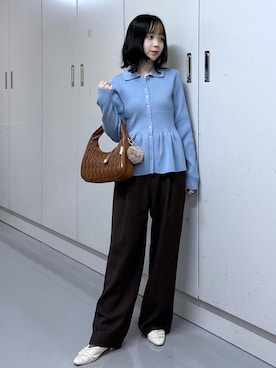 「アイテム（キーホルダー）」を使った、ayameさん（レディース・155cm・20代）の秋コーディネート