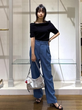 「アイテム（チャーム）」を使った、ayameさん（レディース・155cm・20代）の夏コーディネート