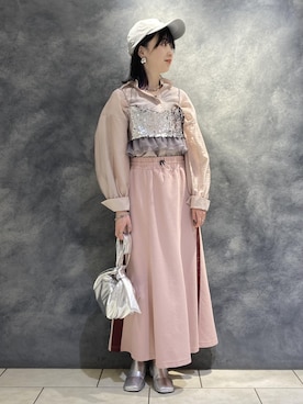 「VIS」｜「アイテム（その他シューズ）」を使った、ayameさん（レディース・155cm）の春コーディネート