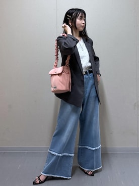 「アイテム（テーラードジャケット）」を使った、ayameさん（レディース・155cm）の夏コーディネート