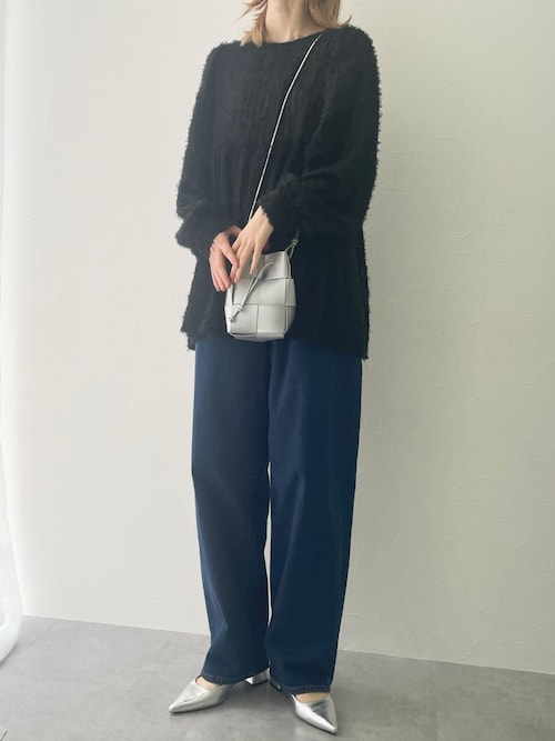 シャツ ブラウス トールサイズ レディース 高身長 シアーフリンジ袖ボリュームペプラム Essenave M/L ニッセン nissen 高身長 シアーフリンジ袖ボリュームペプラムブラウス（トール
