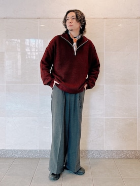 「UNIQLO（ユニクロ）のタートルネックT（長袖）（Tシャツ/カットソー）」を使った、NISSHYさん（メンズ・171cm）の冬コーディネート