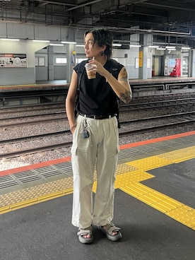 「アイテム（バックパック/リュック）」を使った、NISSHYさん（メンズ・171cm）の秋コーディネート