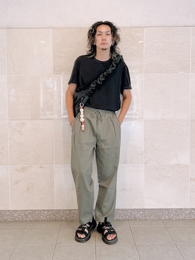「Starting Over（スターティングオーバー）のアイテム（パンツ）」を使った、NISSHYさん（メンズ・171cm）の夏コーディネート