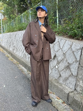 「soerte（ソエルテ）のアイテム（ジャケット/アウター）」を使った、NISSHYさん（骨格ナチュラル・メンズ・171cm）の秋コーディネート