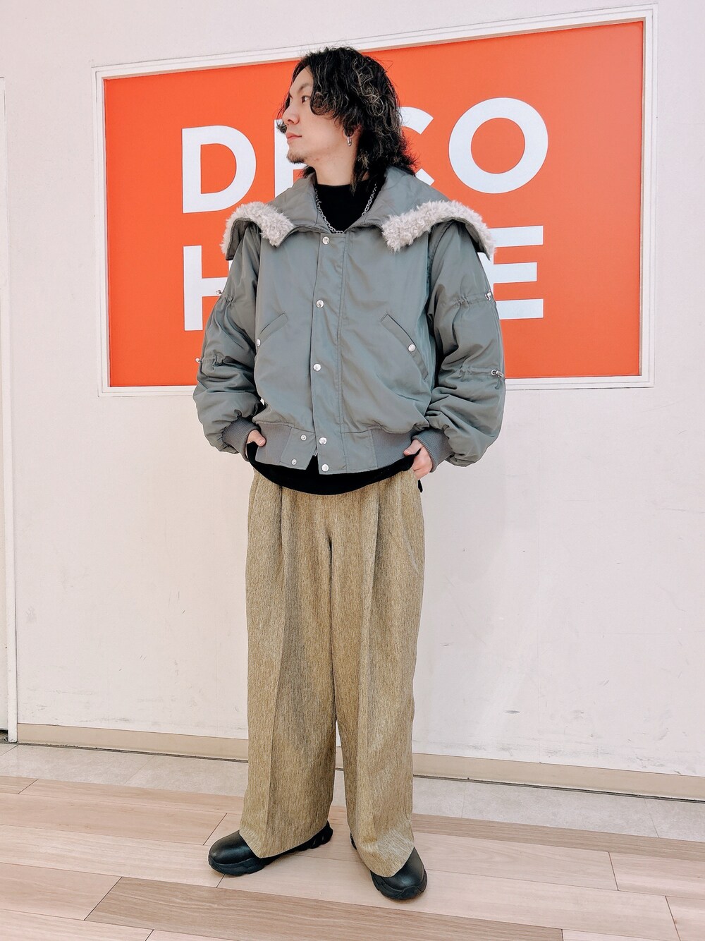 soerte スリーブ変形N-2bフライトジャケット サイズ1 ブラック soerte（ソエルテ）の「Sleeve deformation N-2b flight jacket