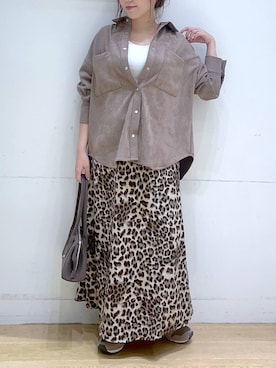 「アイテム（タンクトップ）」を使った、ヨシピーさん（レディース・154cm・30代）の秋コーディネート