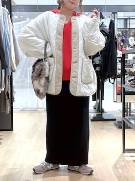 「アイテム（ヘアアクセサリー）」を使った、ヨシピーさん（レディース・154cm・30代）の秋コーディネート