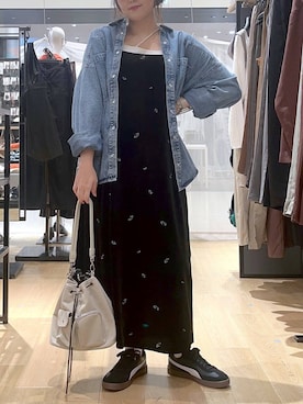 「アイテム（ワンピース/ドレス）」を使った、ヨシピーさん（レディース・154cm・30代）の秋コーディネート
