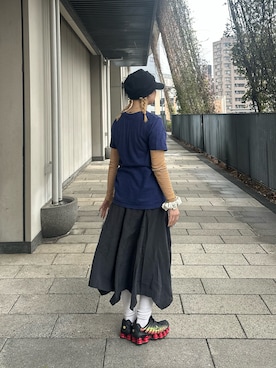 「OVERRIDE（オーバーライド）のアイテム」を使った、mahhiiさん（レディース・162cm）の春コーディネート