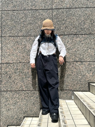 〈HOUGA〉jean frill belt ブルー HOUGA〉jean frill belt ブルー 即完売 - メルカリ