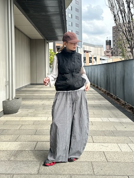 「OVERRIDE（オーバーライド）のアイテム」を使った、mahhiiさん（レディース・162cm）の春コーディネート