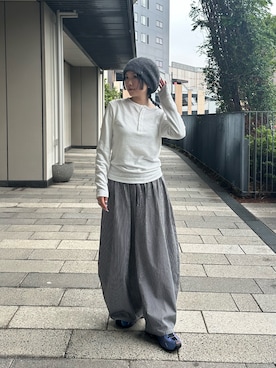 「アイテム（ハンチング/ベレー帽）」を使った、mahhiiさん（レディース・162cm）の秋コーディネート