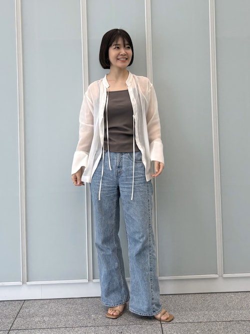 OUR WACOAL 　アワワコール　カップ付きコットンリブキャミソール セール】カップ付きコットンリブキャミソール（インナーウェア