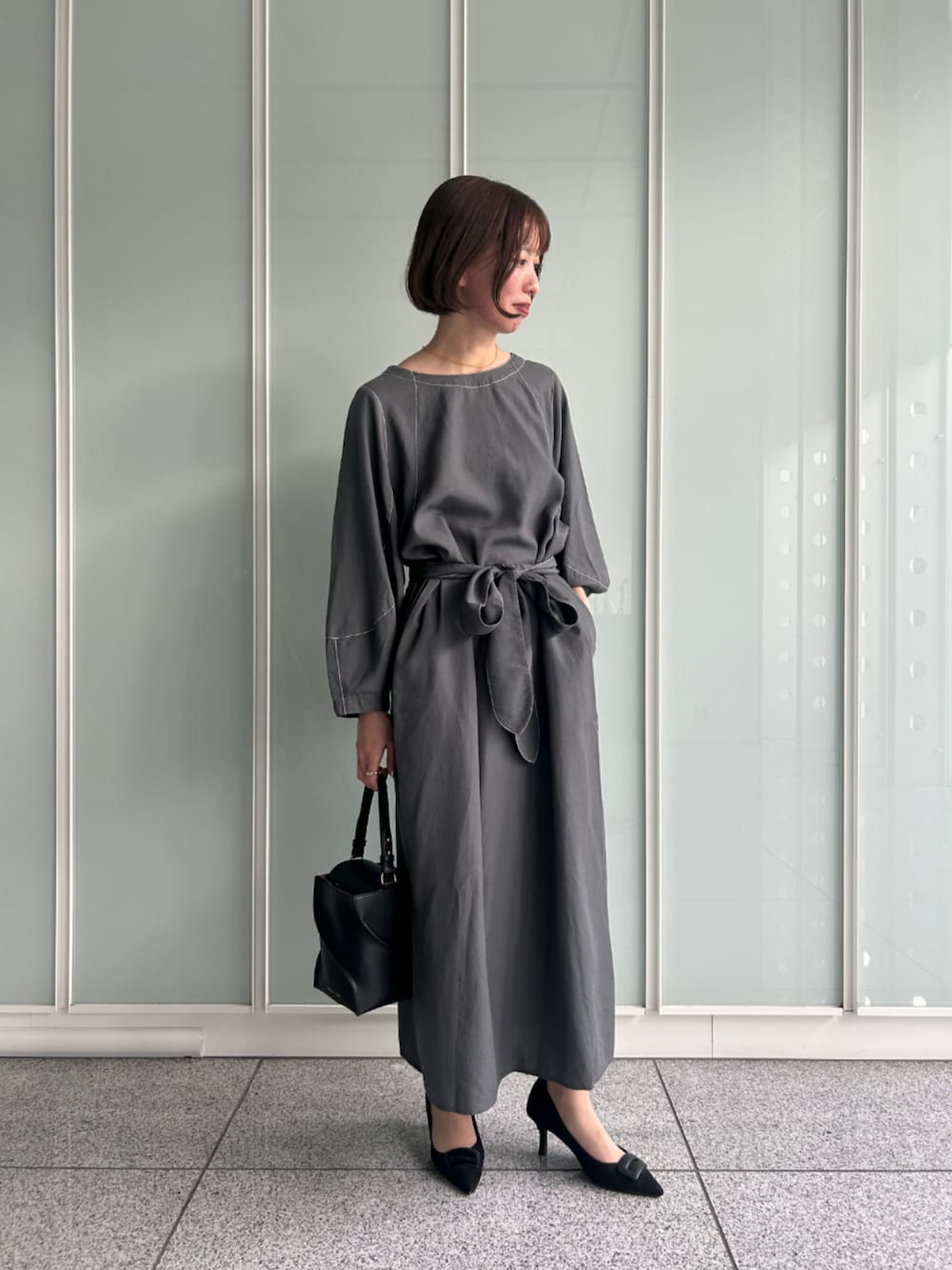 OURWACOAL(OUR WACOAL)｜OUR WACOALのシャツワンピースを使った 