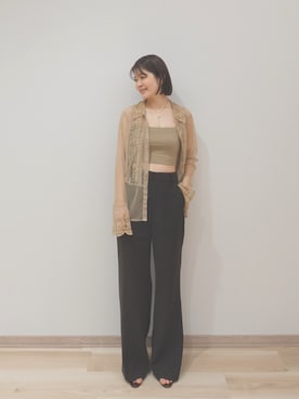 OURWACOALさん（レディース・159cm）の春コーディネート