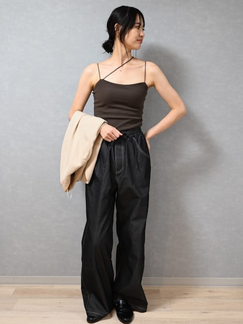お得です！新品未着用　OUR WACOAL×anuansカップイン2wayキャミ OUR WACOAL×anuans】カップイン2wayキャミソール(M WHITE