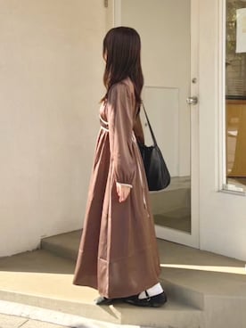 「アイテム（ワンピース）」を使った、みかん帽子さん（レディース・156cm・20代）の秋コーディネート
