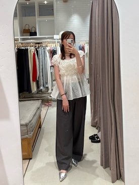 「mystic（ミスティック）のアイテム（ネックレス）」を使った、𝗍𝗈𝗆𝗈𝗄𝖺さん（レディース・164cm）の夏コーディネート